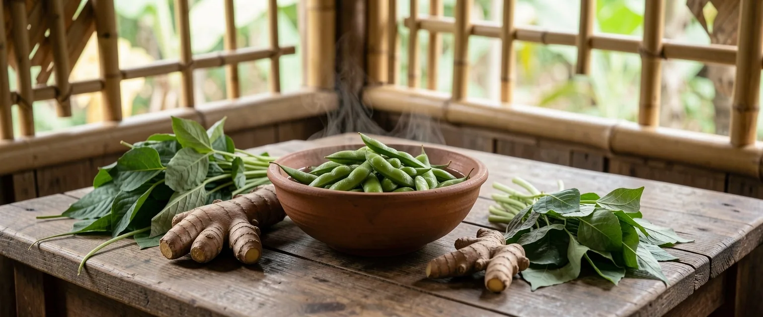 Sajian makanan lokal Indonesia kaya nutrisi