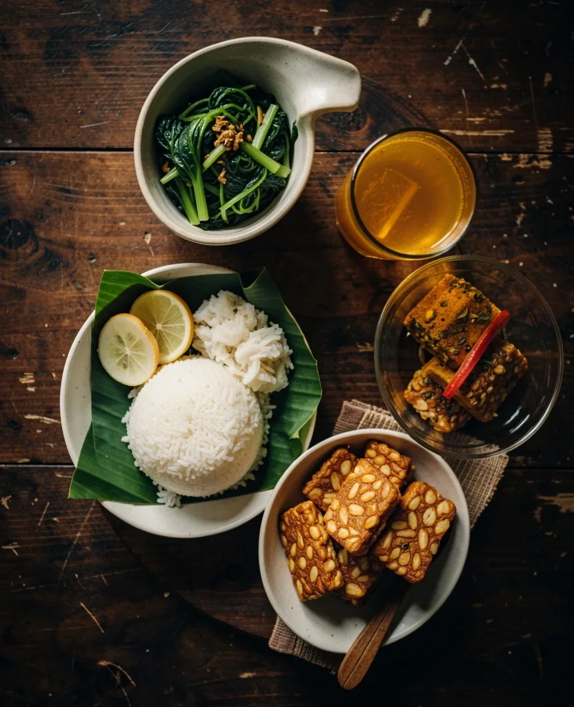 Sarapan tradisional dengan bahan alami utuh